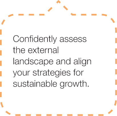 confidently assess the external landscape and align your strategies for sustainable growth